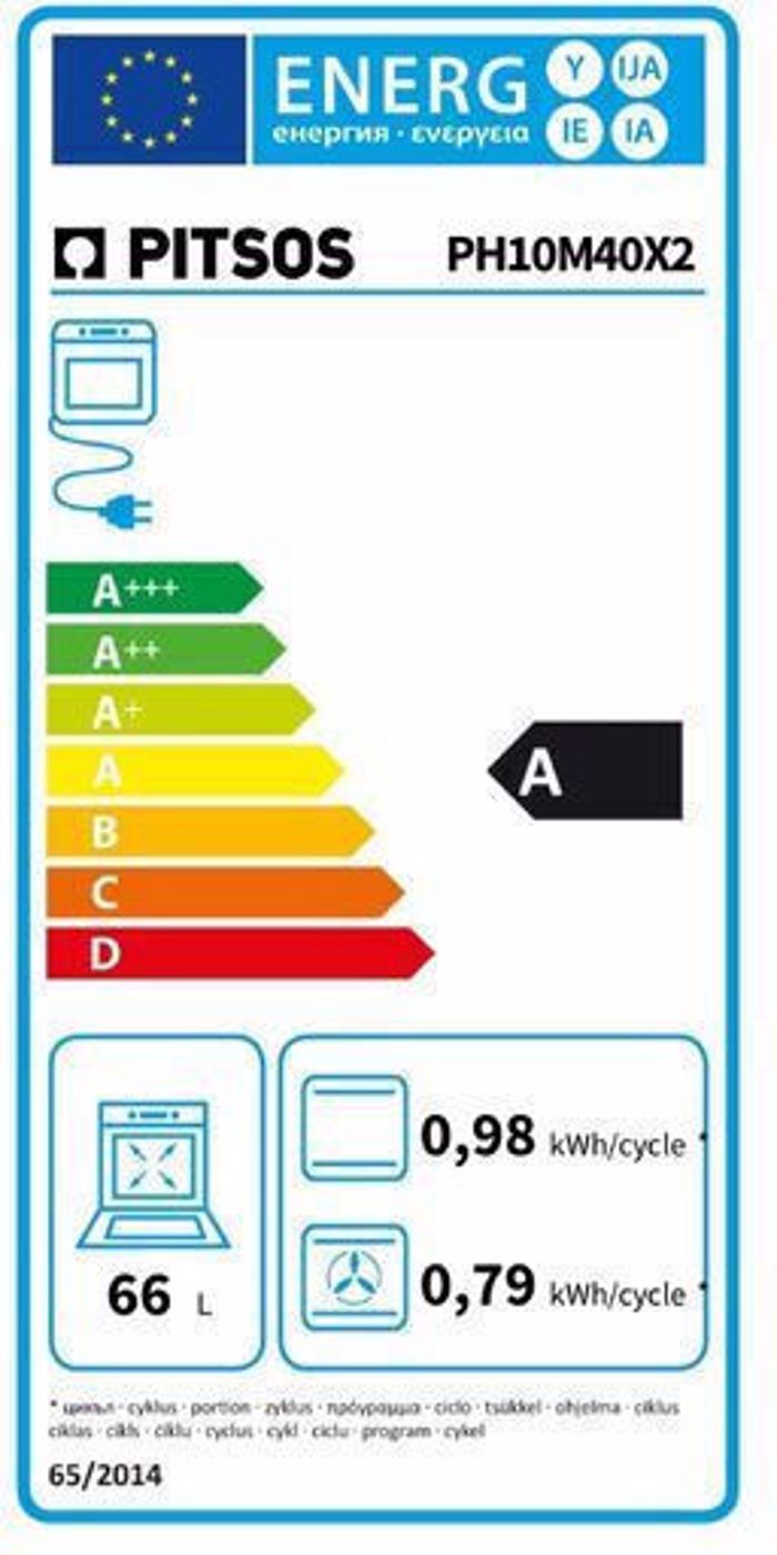 Fournos Entoixizomenos Pitsos PH10M40X2 Inox